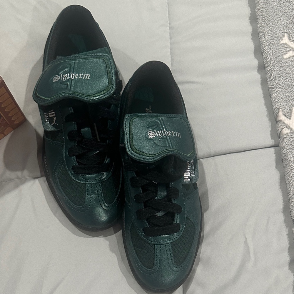 Puma Dark Green Palermo 2 Harry Potter Junior Shoes